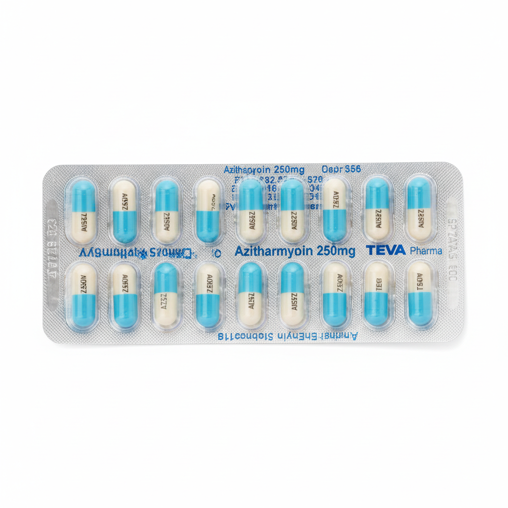 B-Mox amoxicillin capsules in a blister strip