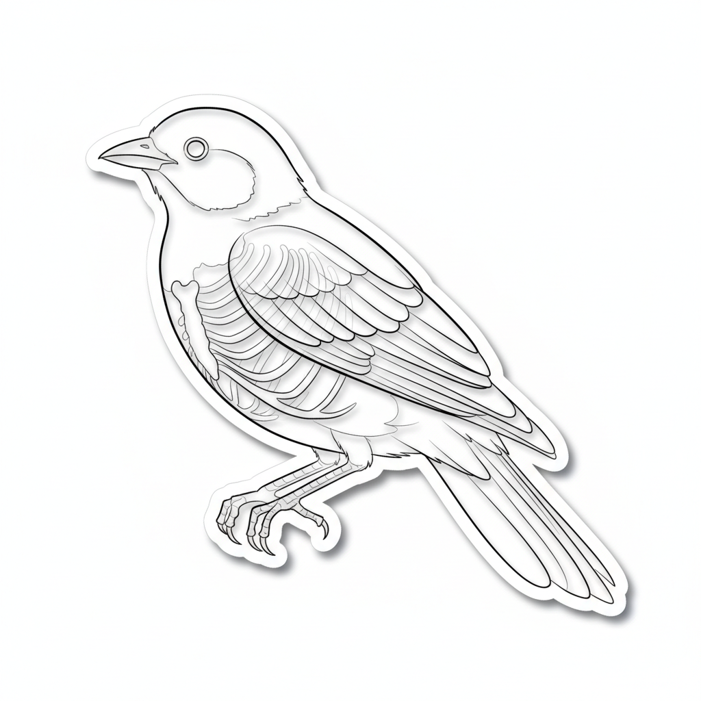 Fine-line second bird in series, ribcage placement, minimal ink