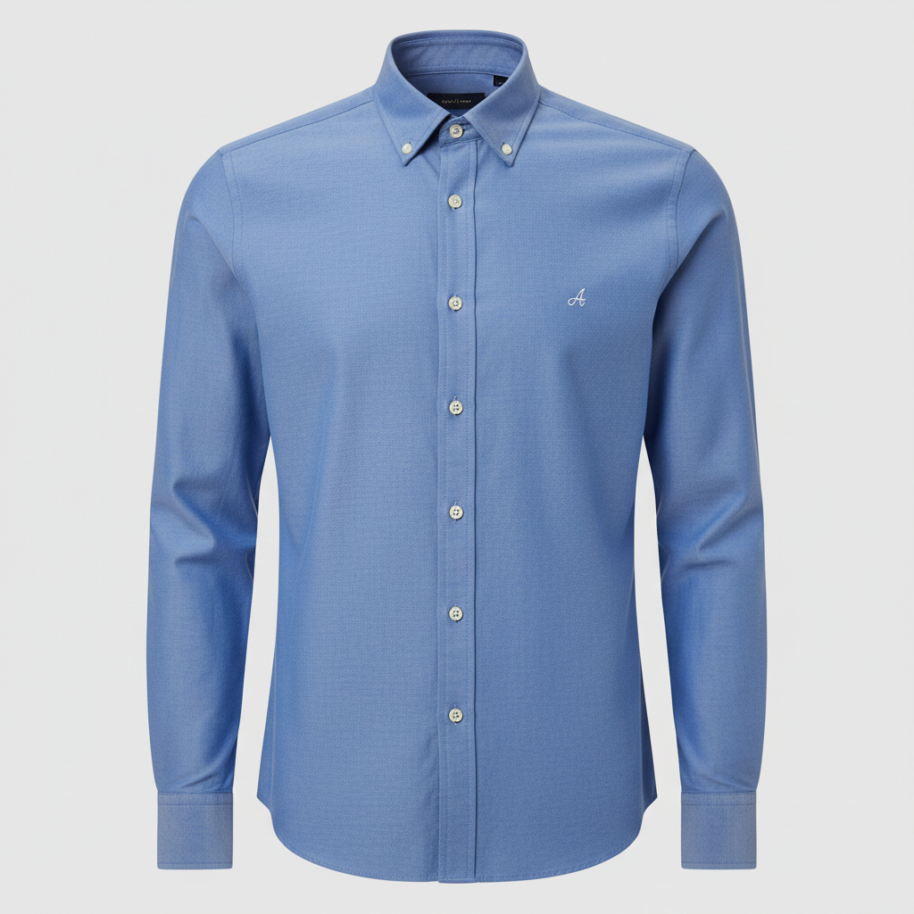 Classic Slim-Fit Oxford Shirt — Fashion product on clean background