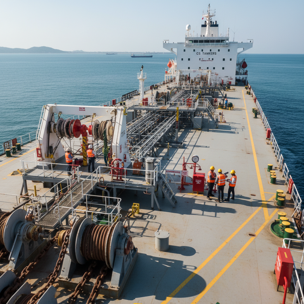 CS Tanker vessel safety inspection, maritime safety compliance, SIRE inspection at sea