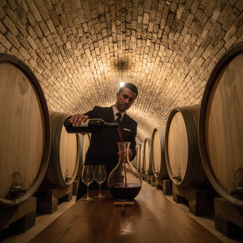 Wine tasting in the estate cantina with local Chianti