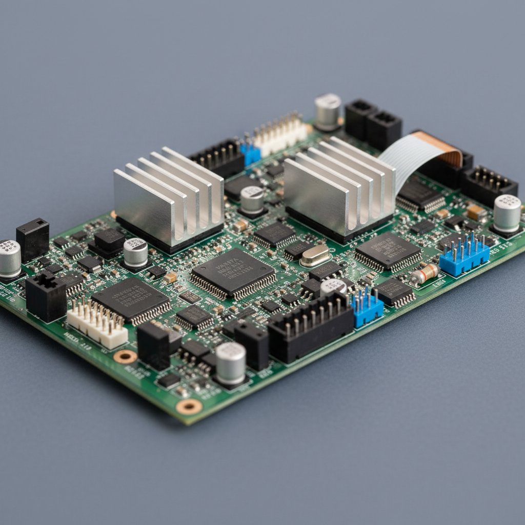 Macro shot of circuit board technology used in product launch film for Vanta Systems