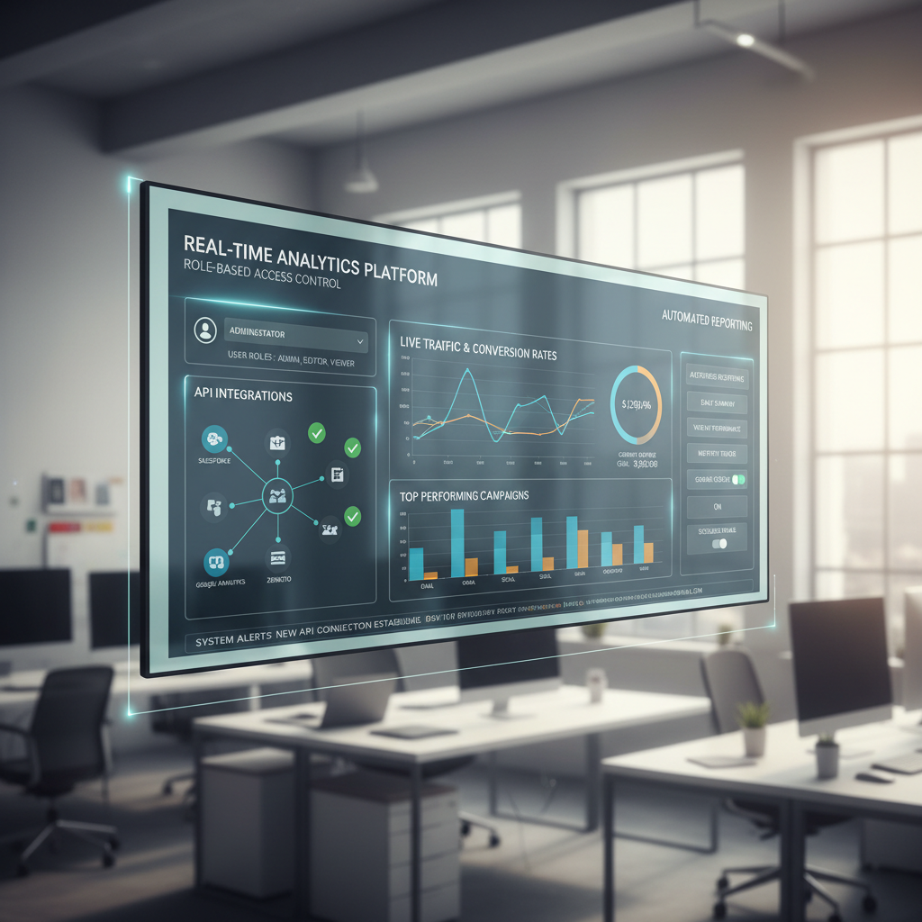 SaaS Analytics Dashboard project screenshot