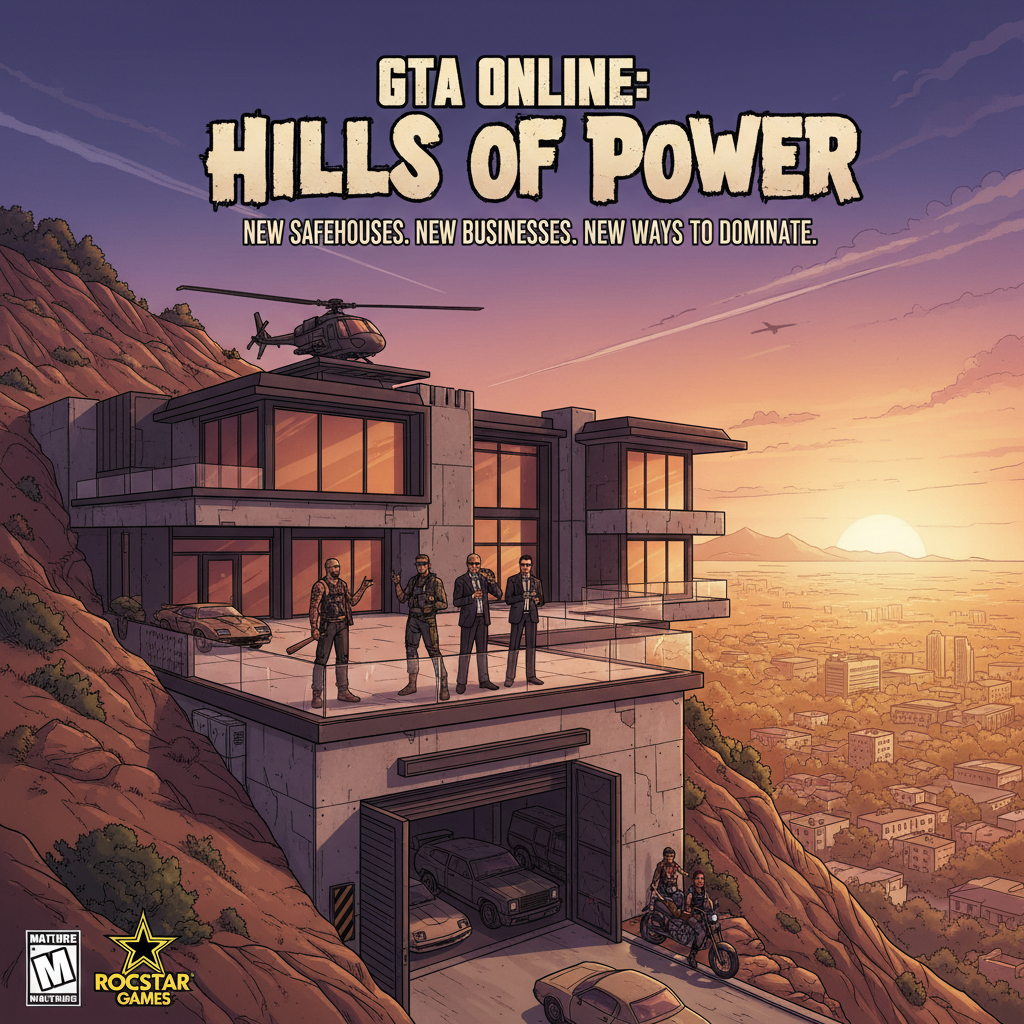 GTA Online safehouse in the hills update artwork