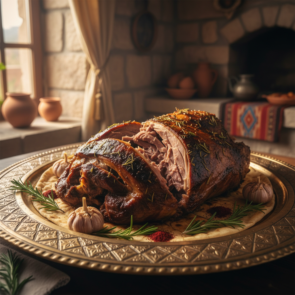 Ağrı tandır kebabı, toprak tandırda pişirilmiş kuzu eti