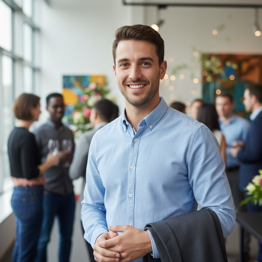Kasun De Silva — event organizer profile photo, smiling man in professional attire