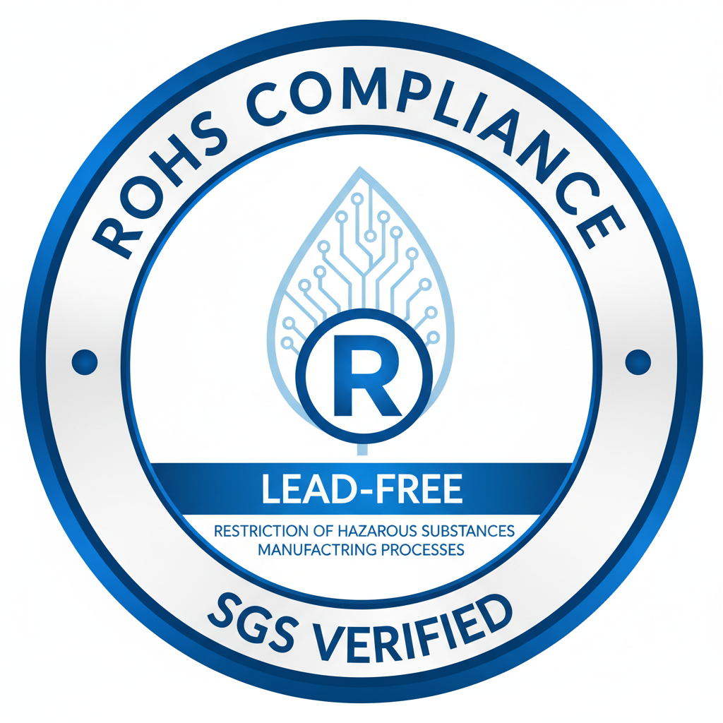 RoHS compliance certification confirming restriction of hazardous substances in manufacturing