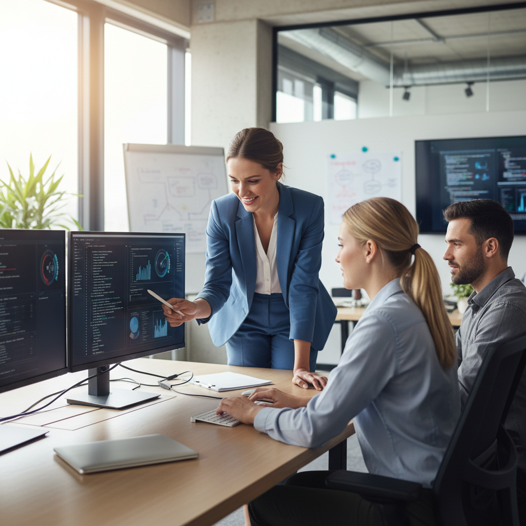 Lisa Anderson, Technical Support Manager at FrostAir, providing remote diagnostics and troubleshooting