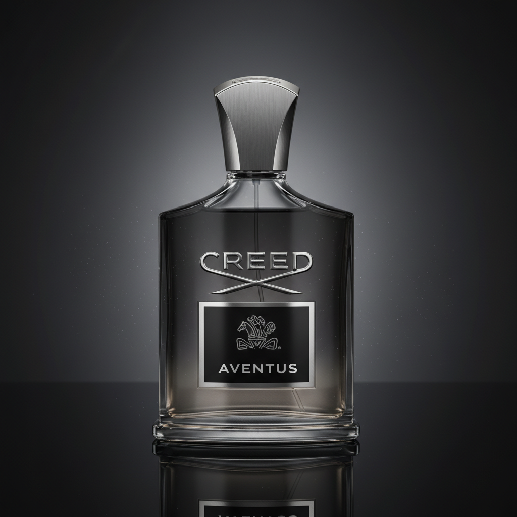بطری عطر Creed Aventus طلایی با درپوش مشکی