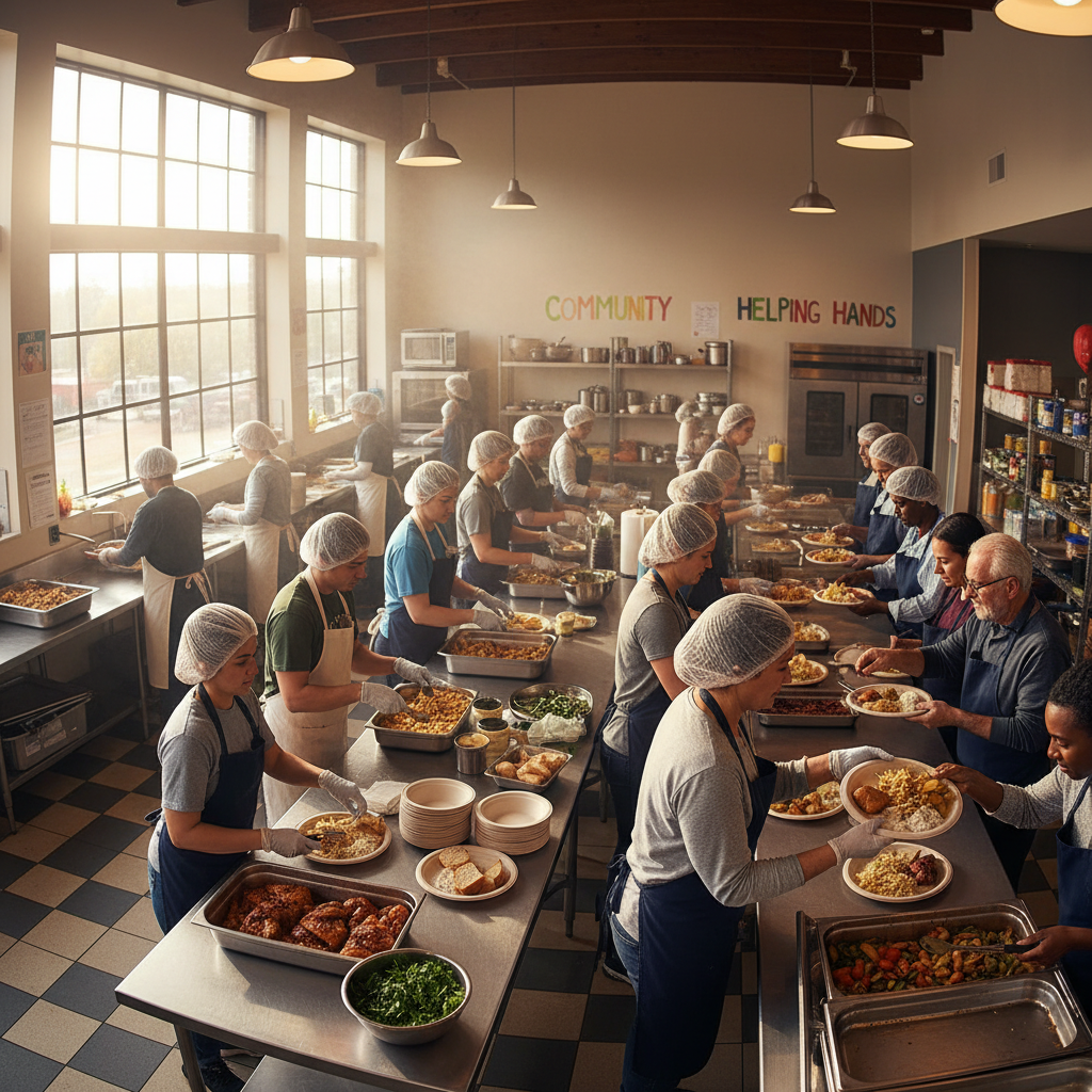 Community kitchen volunteers