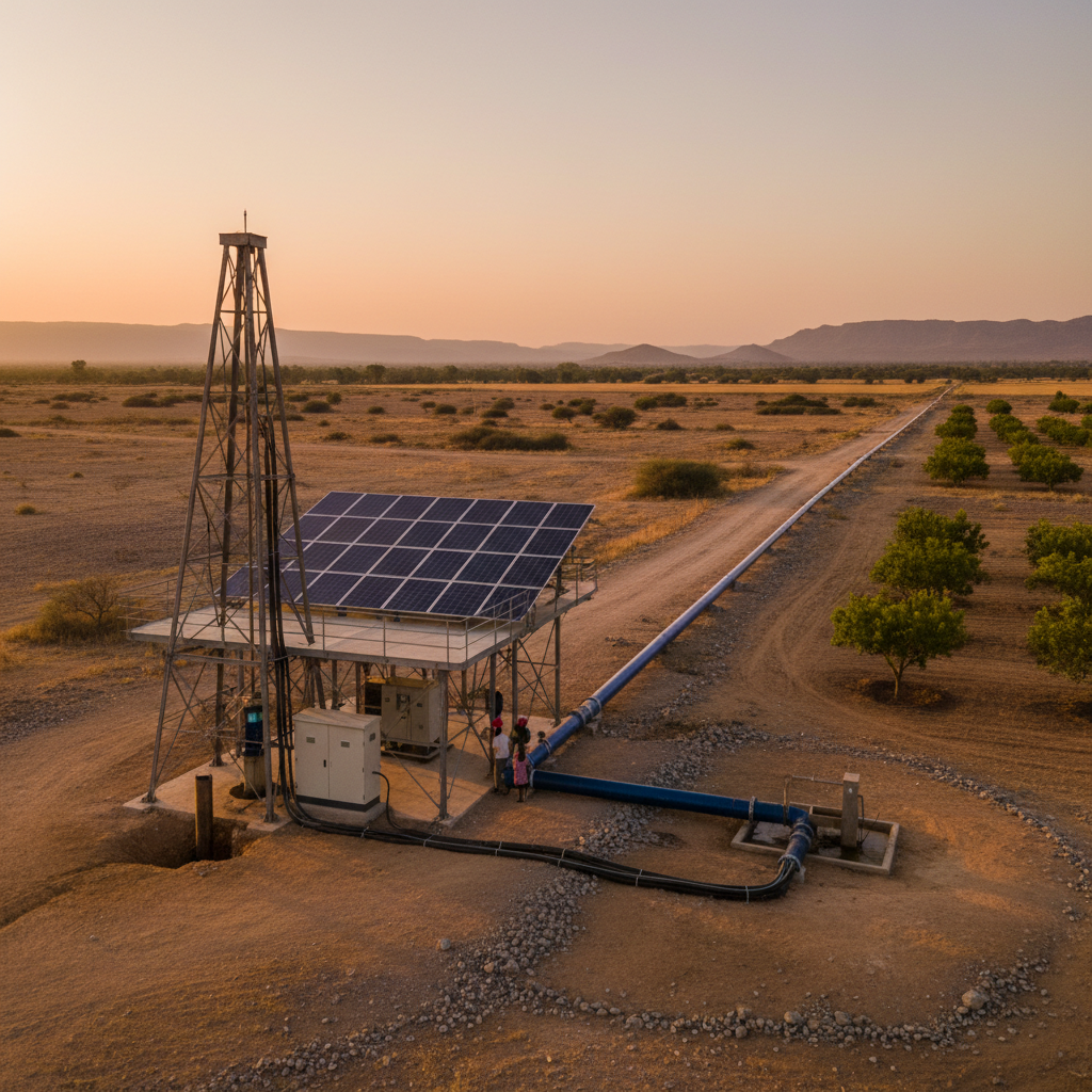 Forage & Pompage project in Médenine, Tunisie, hydraulic infrastructure