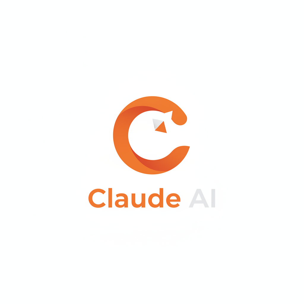 Claude AI logo — clean white interface on bright minimal background