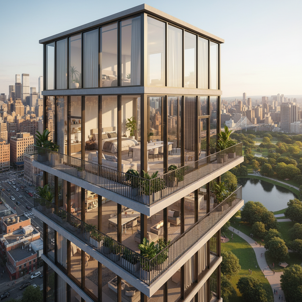 Appartement moderne en hauteur avec vue panoramique et terrasse privée