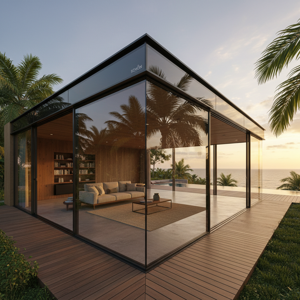 Weekend home in Alibaug with SCHON corner sliding system