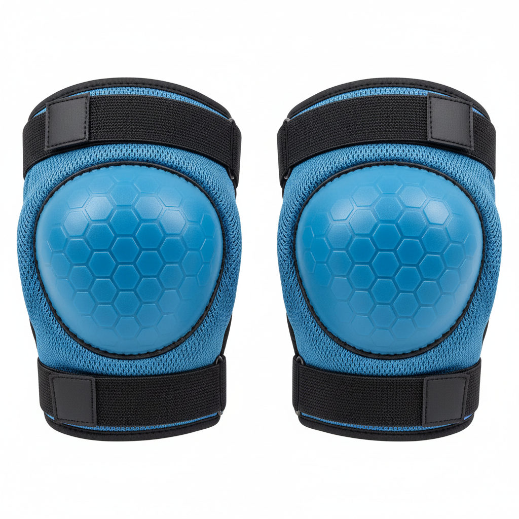Gel knee pads for kids breakdancing and floorwork, breathable design