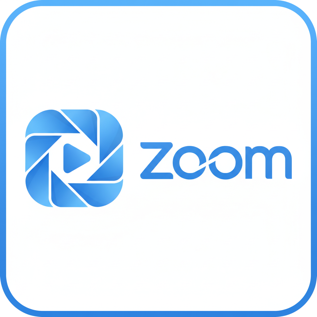 Zoom video conferencing and virtual meeting platform logo