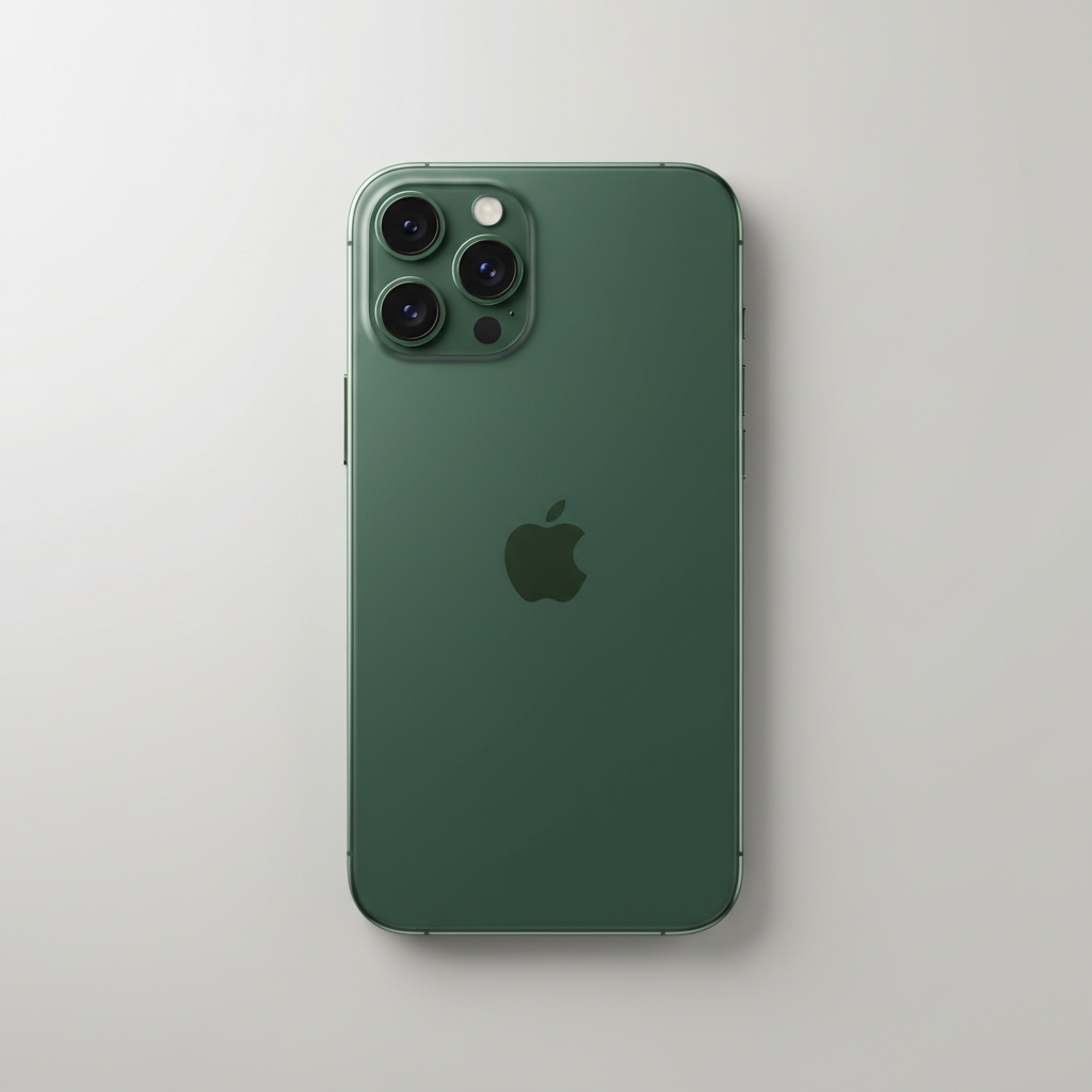 Sierra Blue iPhone 13 Pro Max with triple camera system and ProMotion display