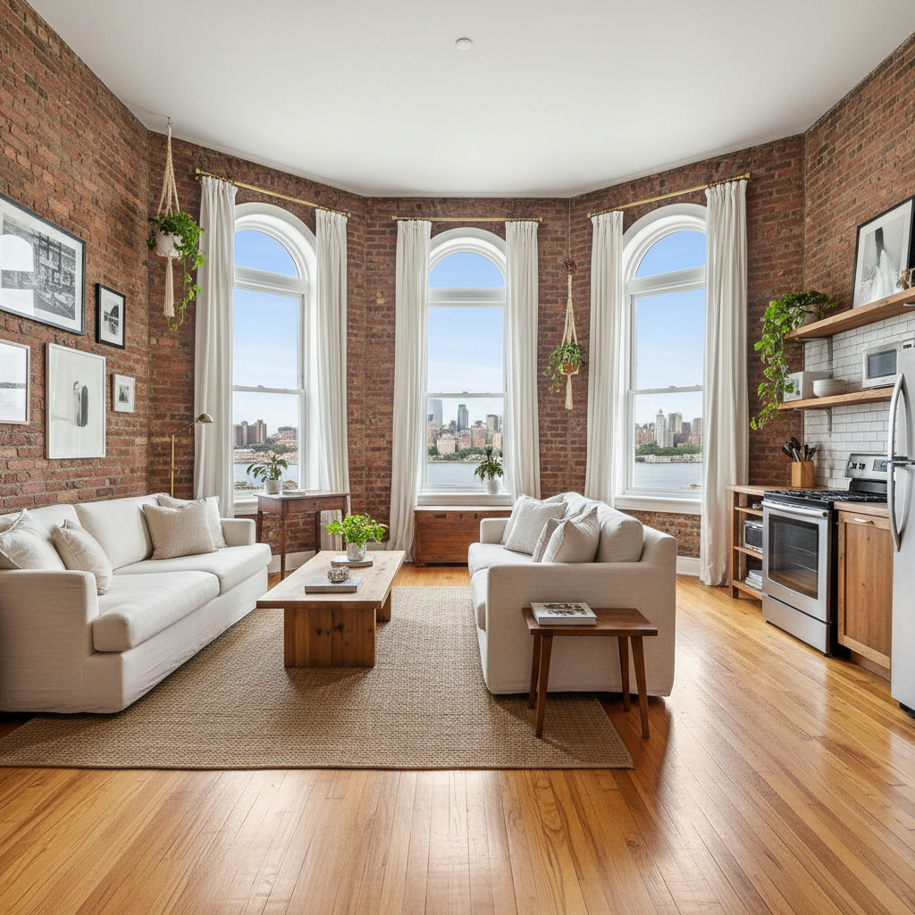 Bright living room with canal views in Herengracht apartment