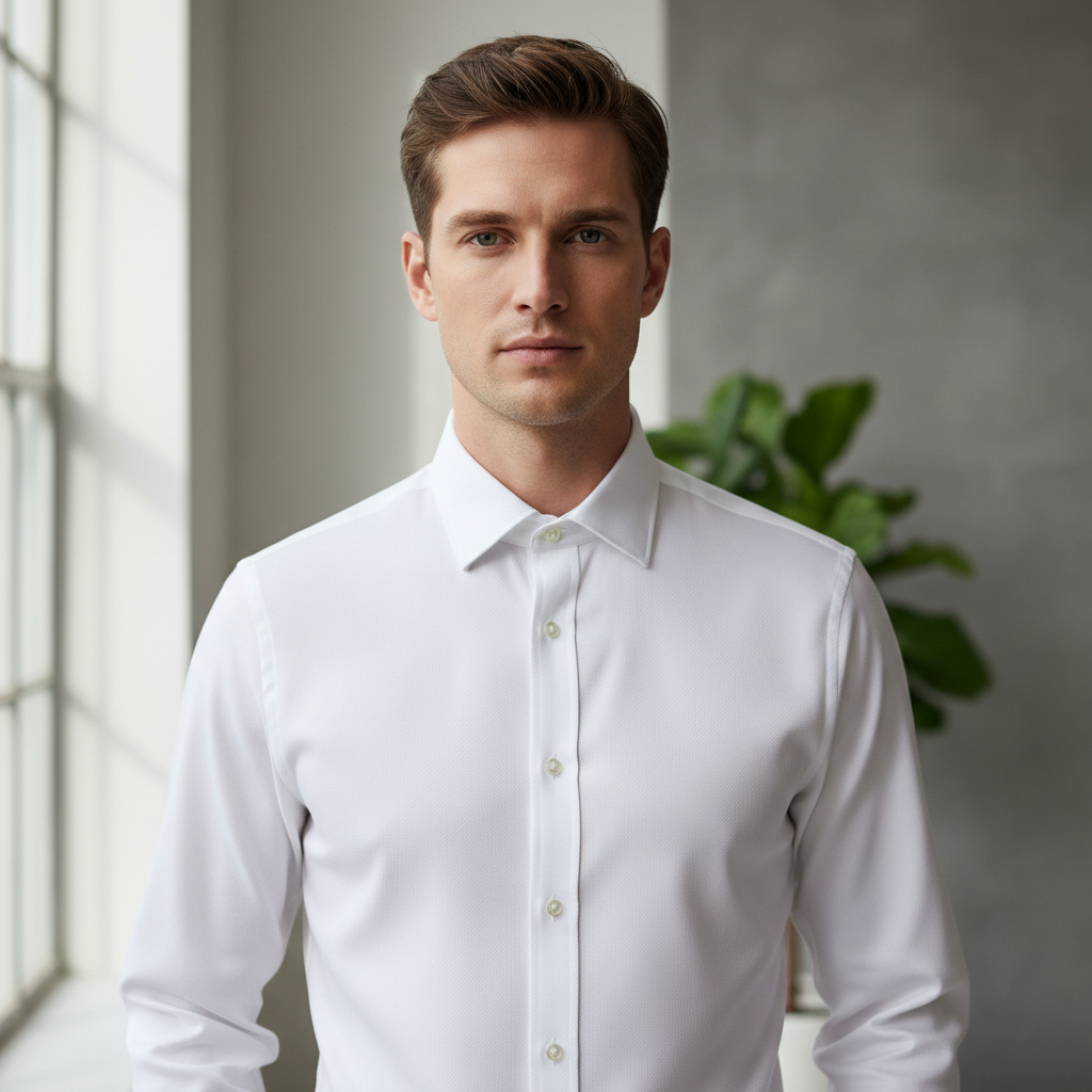 White Oxford formal shirt product image
