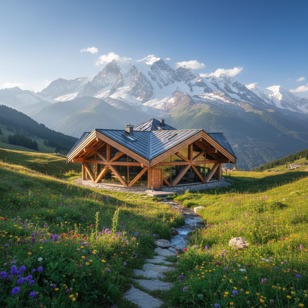 Chalet alpin confortable avec vue sur les montagnes