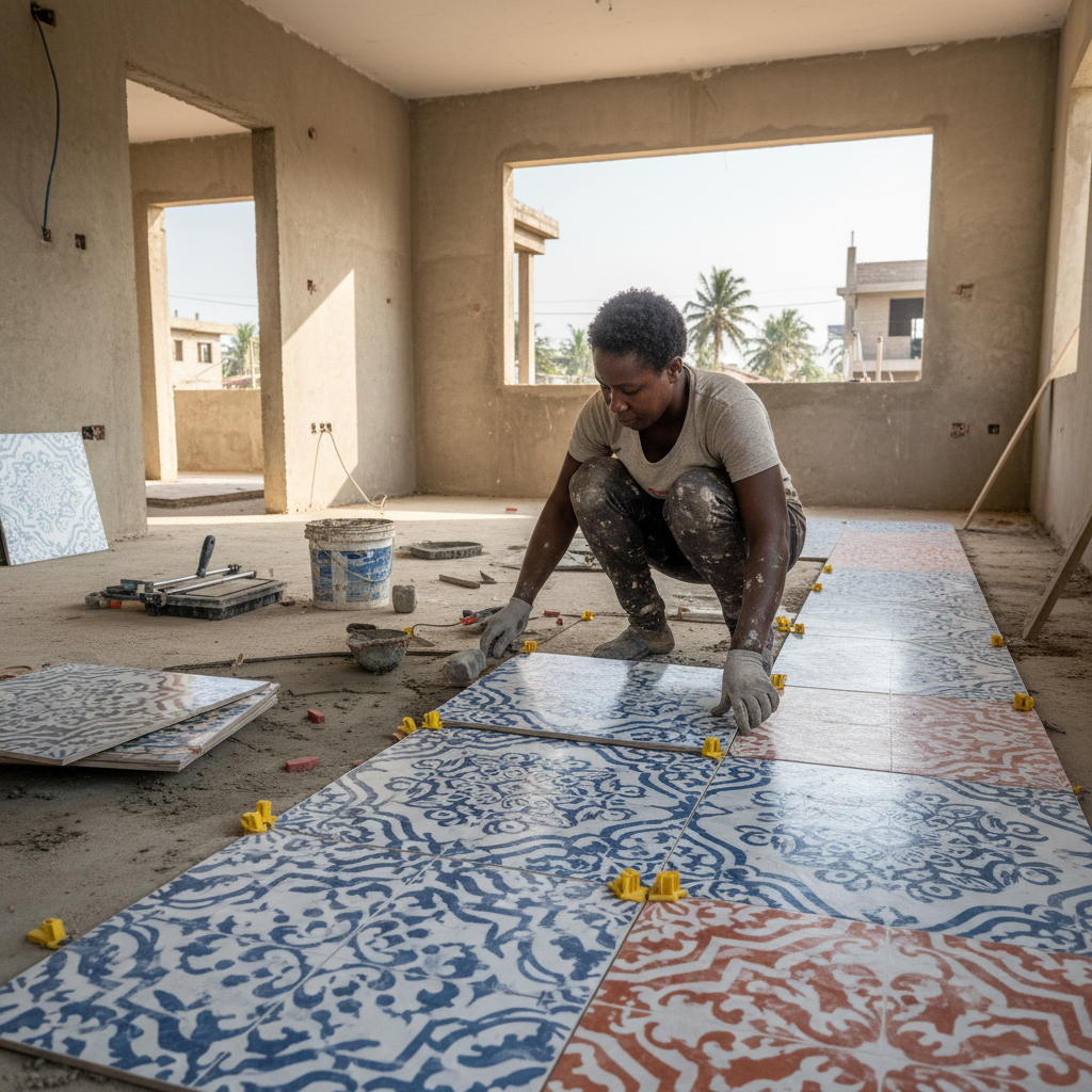 Lungelo Zulu, tiler and flooring specialist