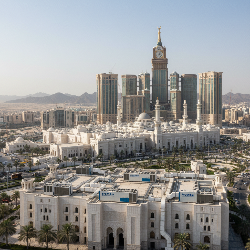 Makkah region showing religious and hospitality facilities with specialized FrostAir HVAC climate control solutions