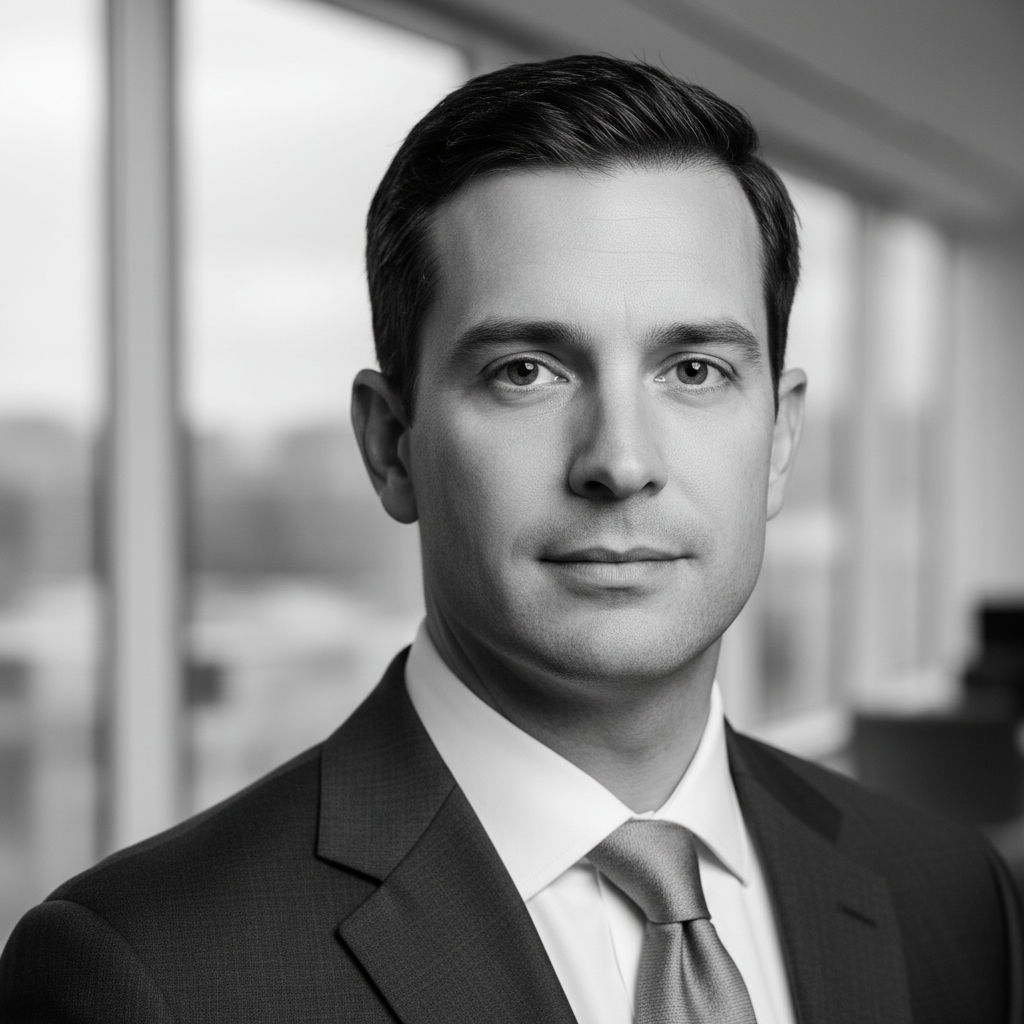 Generic professional headshot in grayscale