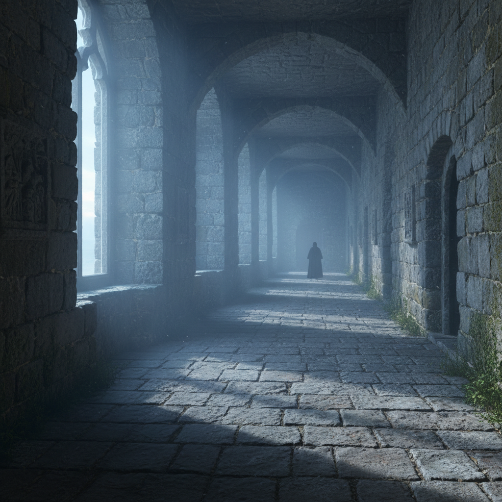 Placeholder dark corridor scene from the infinity castle arc
