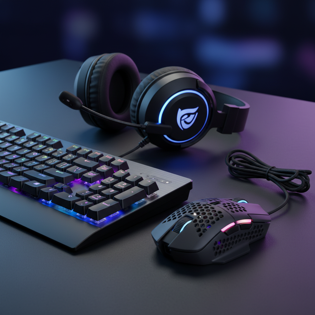 Gaming controller and headset for competitive play