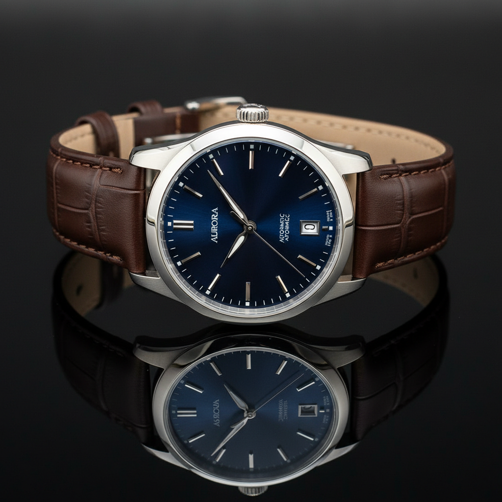 Luxury watch product photography with precise lighting and reflection control