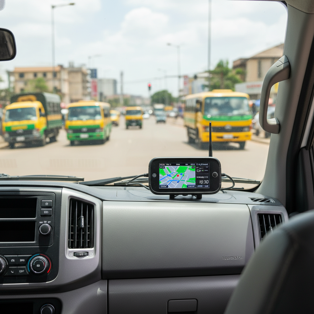 GPS fleet tracking system installed in delivery vehicles, Nairobi logistics company, professional tracker installation