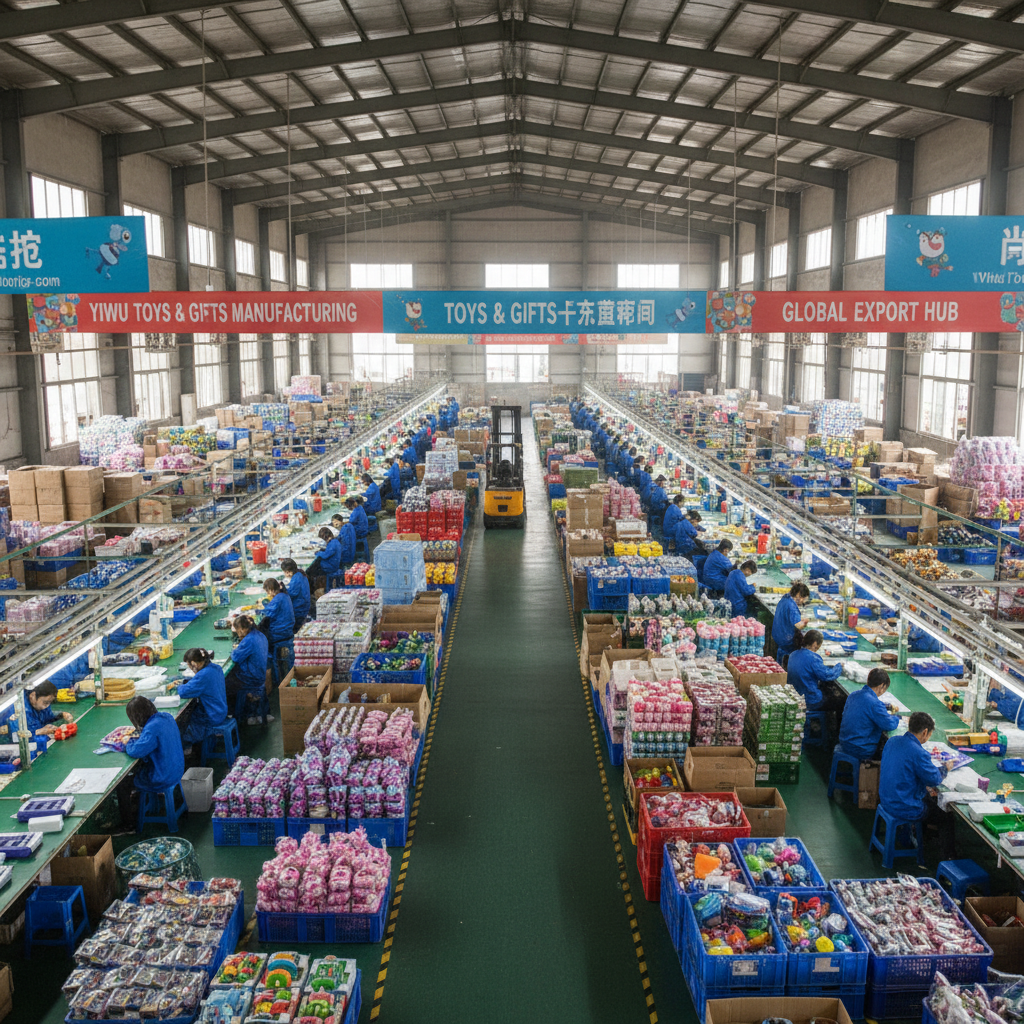 Toys and gifts manufacturing in Yiwu China