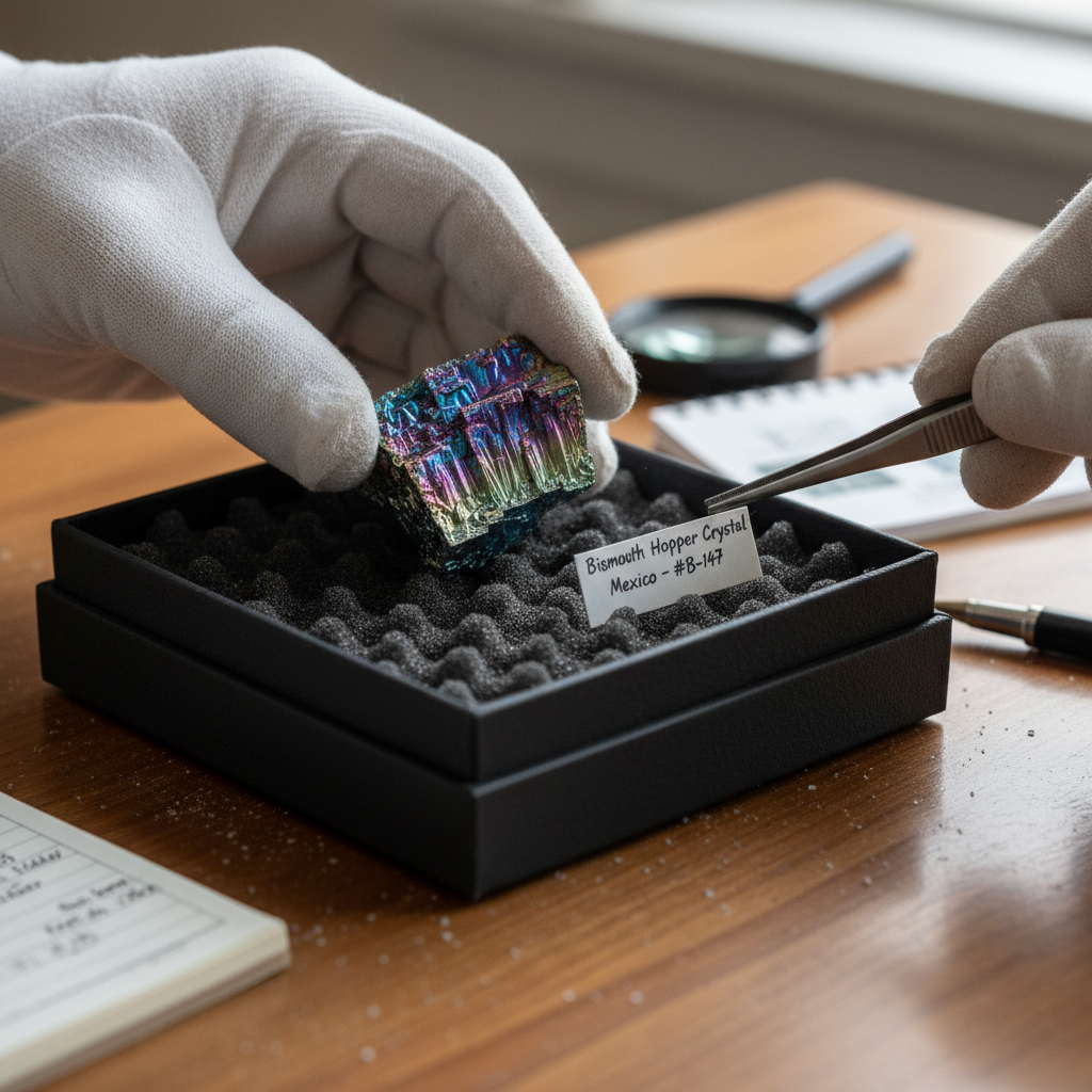 Patient or physician carefully packaging biopsy slides in a secure medical shipping kit