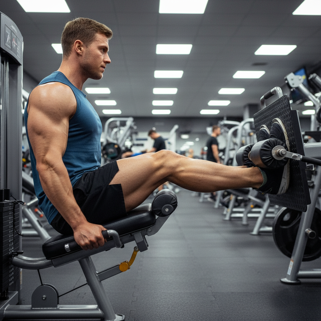 Lower back extension machine with padded support for targeted lumbar strengthening