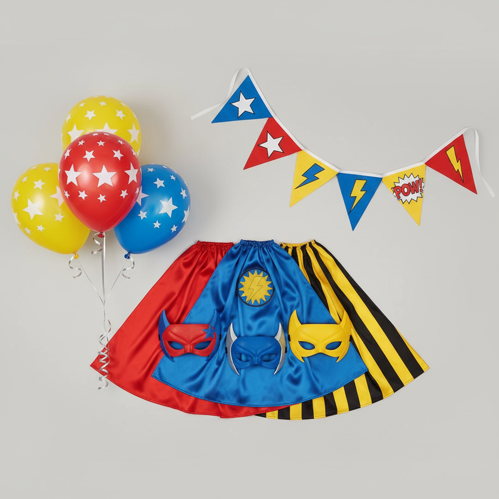 Paw Patrol themed party with red and blue decorations and paw prints