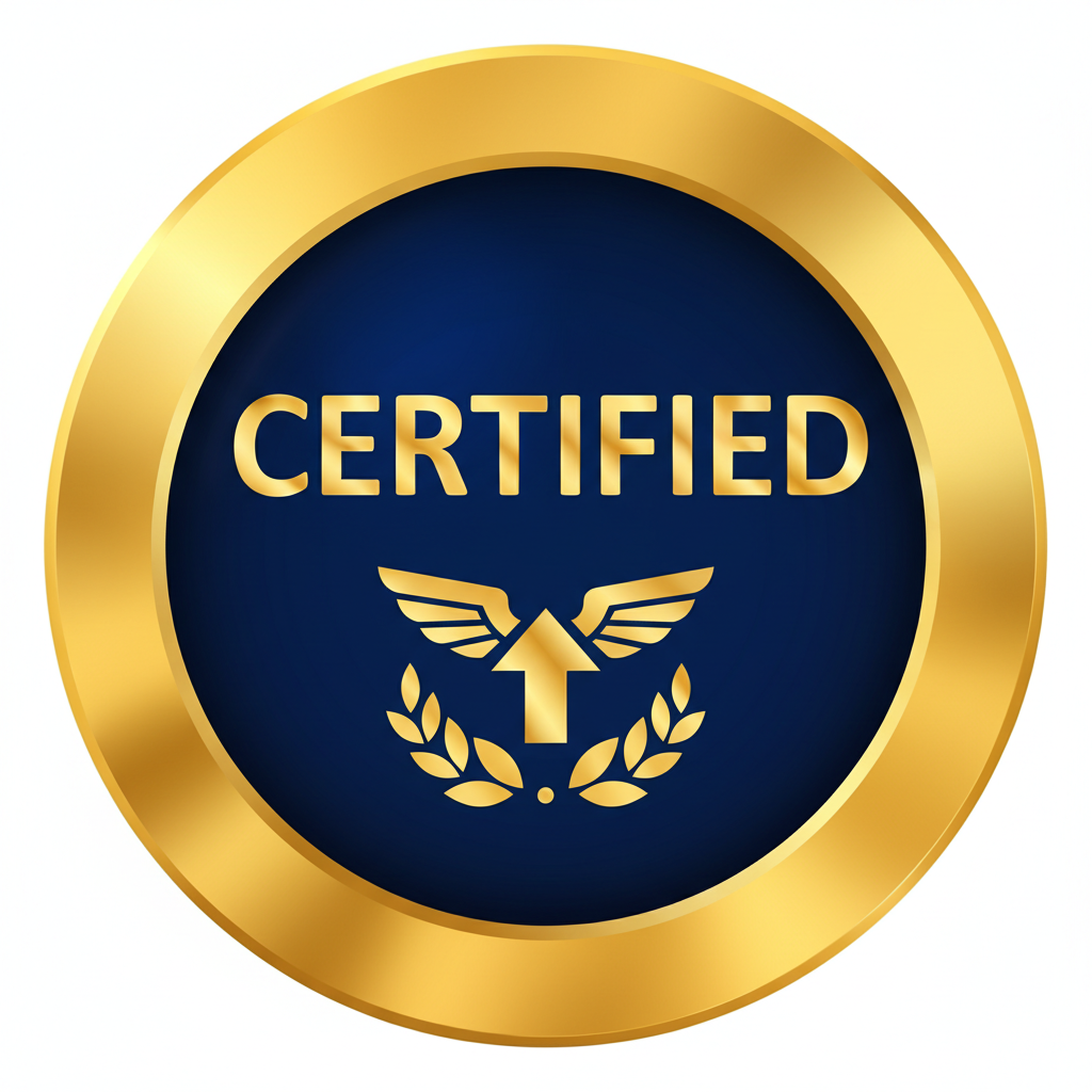 Certification badge icon