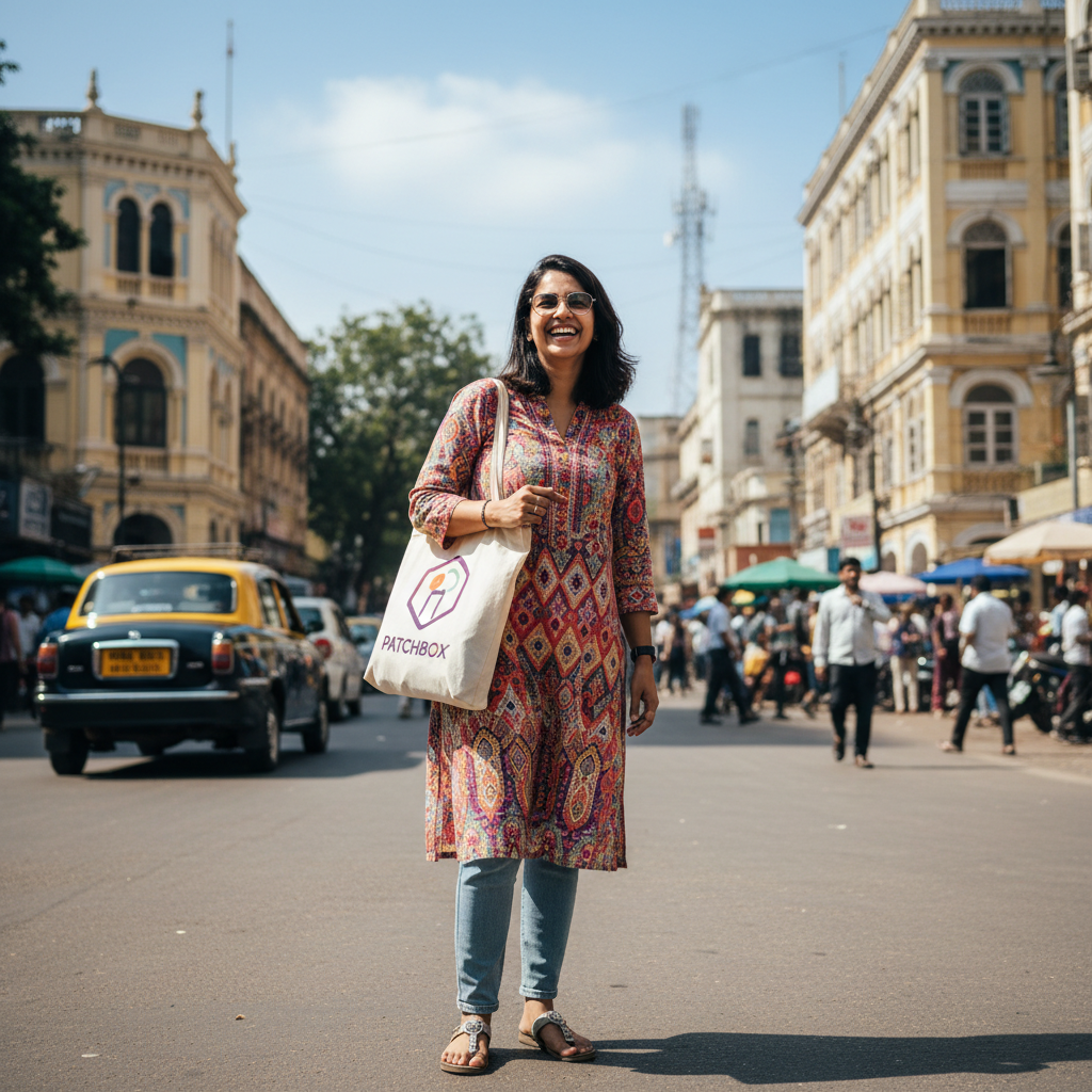 Priya Sharma, happy PATCHBOX customer from Mumbai