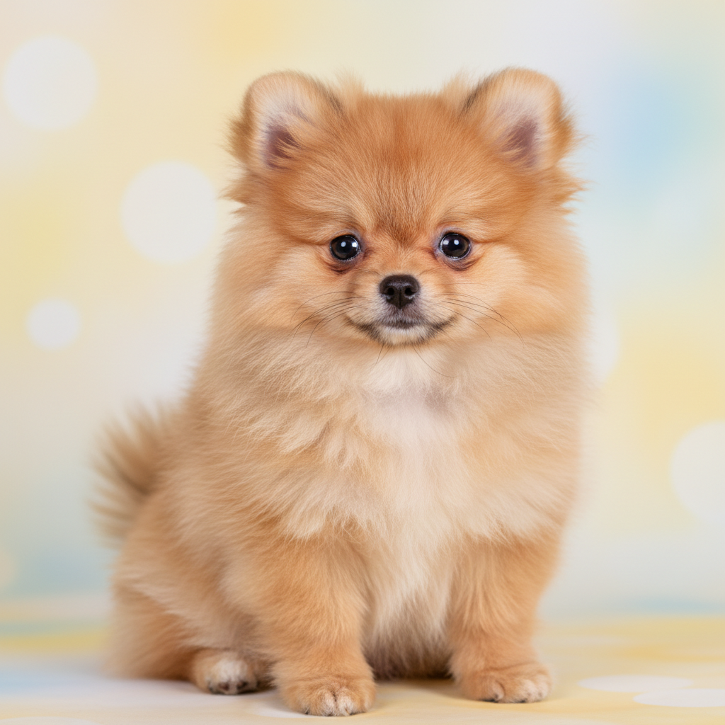 Churro — Puppy Cut Pomeranian at Floof Studio