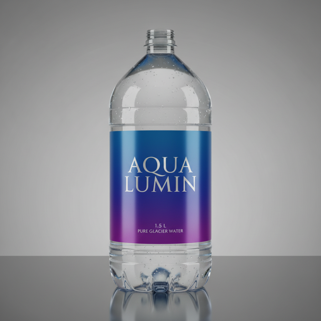 Botella de agua mineral de 1.5 litros