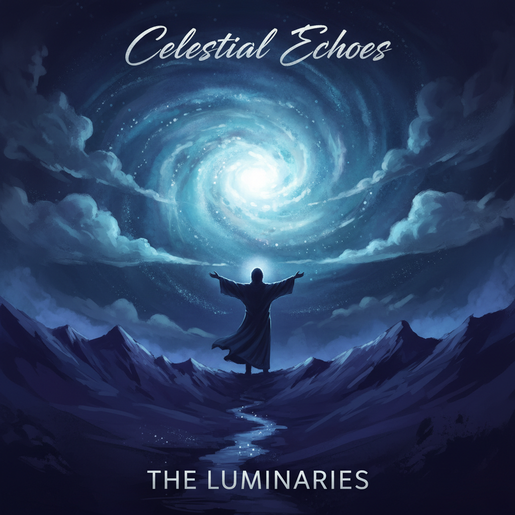 Dark moody album cover art with amber lighting and deep shadows