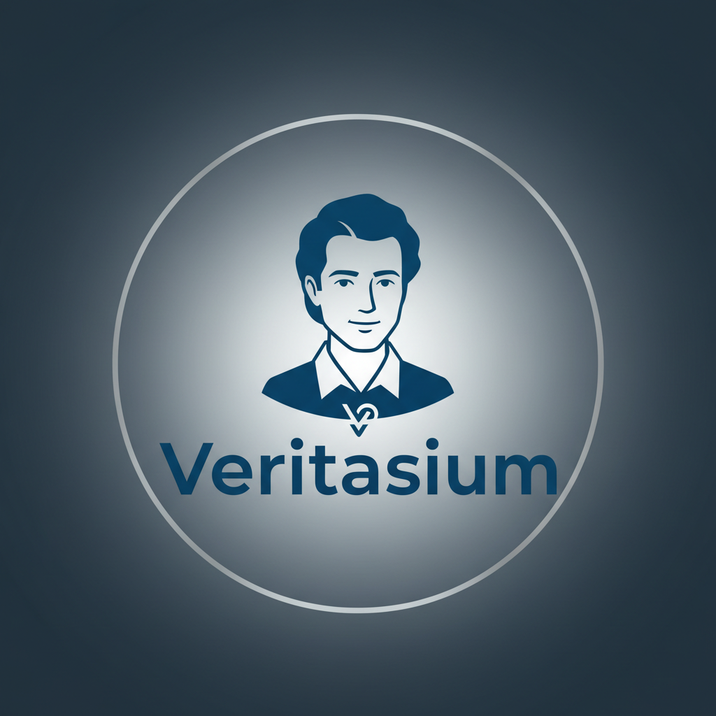Veritasium channel avatar showing a man with dark hair