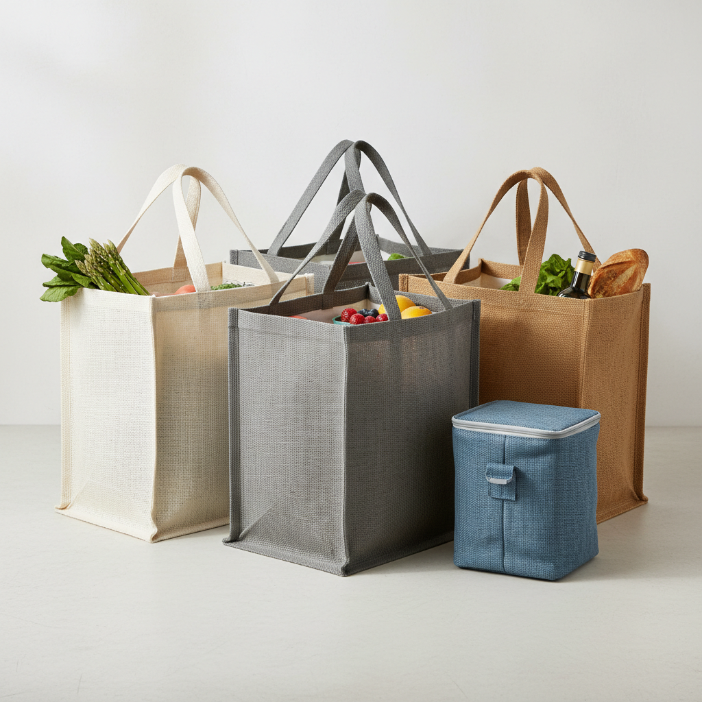 Grocery bags ready for delivery