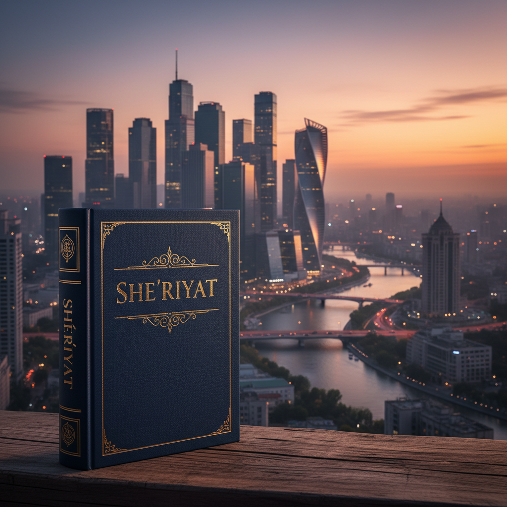 Dark midnight blue book cover with golden lettering on black velvet background, moody atmospheric lighting