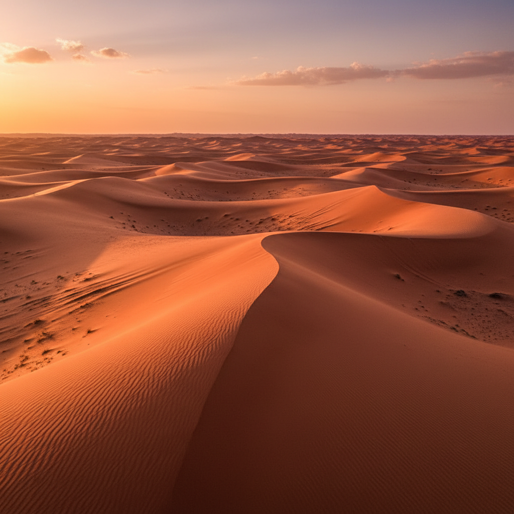 Liwa Oasis sand dunes on the edge of the Empty Quarter UAE