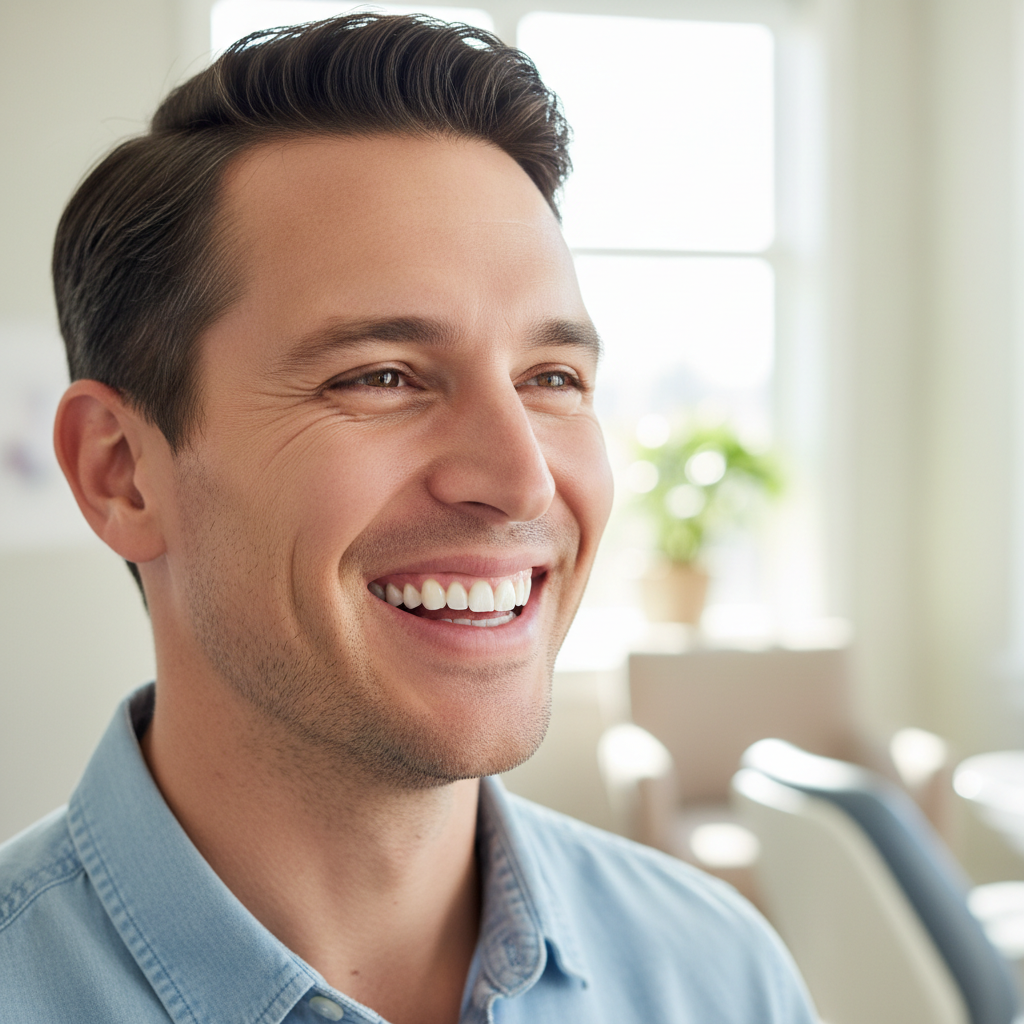 Portrait of Tomás Herrera with natural looking smile after treatment