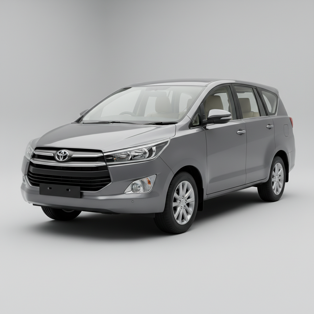 Toyota Innova Crysta luxury MPV on road
