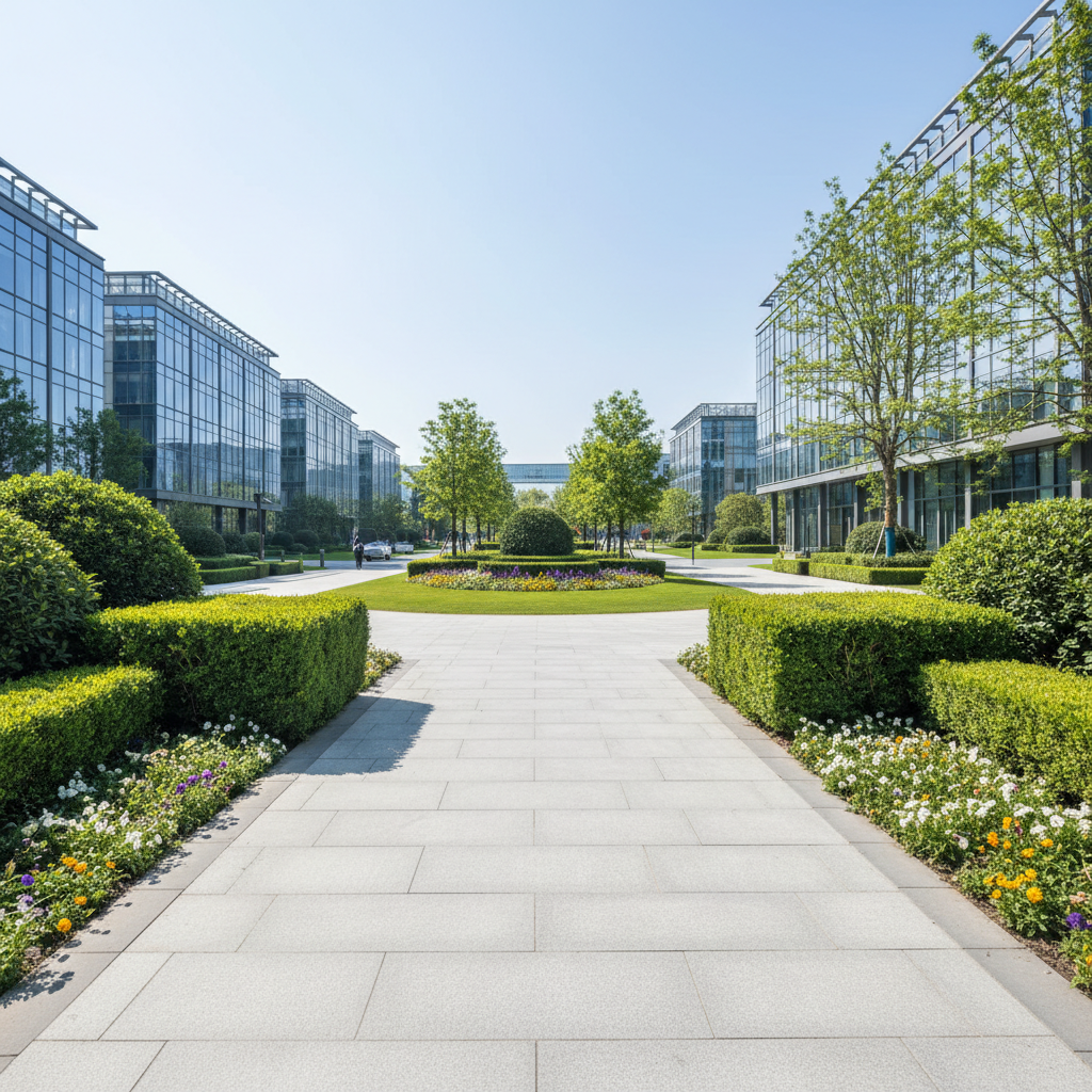 Clean, professionally maintained backyard with crisp edging after service