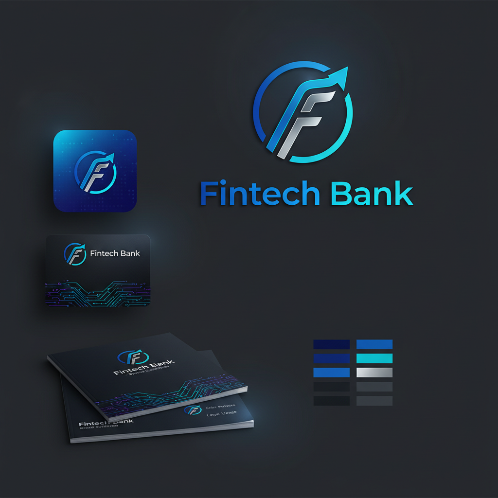 Dark mobile fintech app interface with neon green accents on deep black background