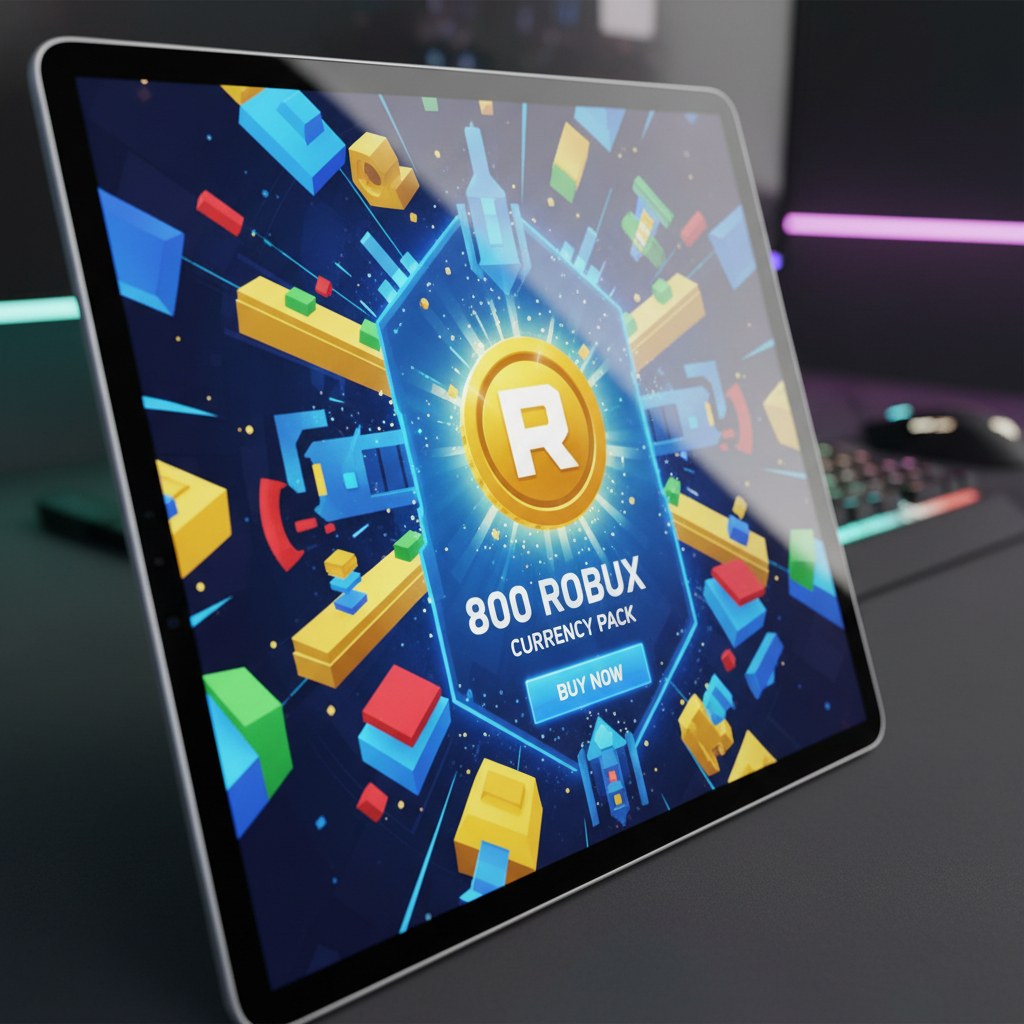 Roblox currency Robux coins displayed on a bright background