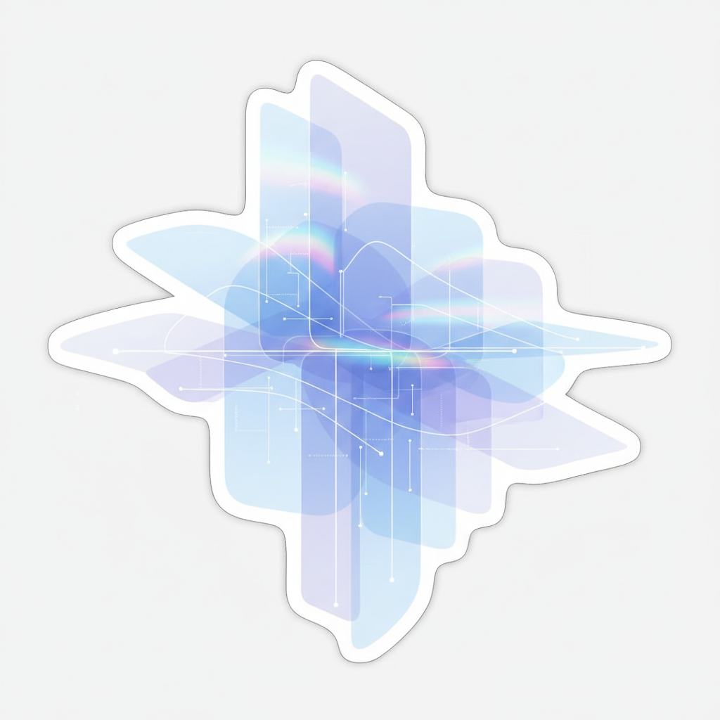 AI-generated abstract visual exploration with flowing digital forms and experimental color fields